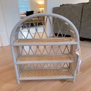 NWT Arched Rattan Shelf